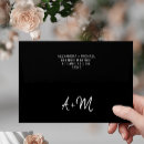 Search for black and white envelopes Monogrammed
