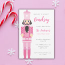 Search for pink christmas invitations Nutcracker
