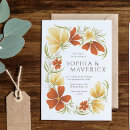 Search for marigold wedding invitations Floral