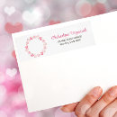 Search for pink hearts return address labels Script