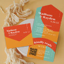 Search for 70s retro wedding invitations Colourful