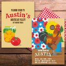 Search for fair birthday invitations Red