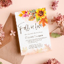 Search for fall in love bridal shower invitations Sunflower