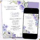 Search for light purple quinceanera invitations For her