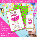 Search for watermelon bridal shower invitations Cute