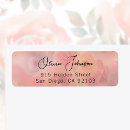 Search for bridal shower return address labels Rose gold