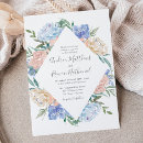 Search for dusty blue floral invitations Feminine