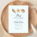 Search for starfish bridal shower invitations Navy blue