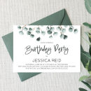 Search for eucalyptus birthday invitations Party
