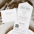 Search for three in one wedding invitations Qr code