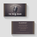 Search for voice teacher business cards Microphone
