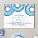 Search for blue doughnut baby shower invitations Cute