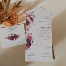 Search for dusty rose and burgundy wedding invitations Rustic