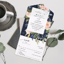 Search for navy and blush wedding invitations Rsvp