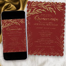 Search for red and gold quinceanera invitations Daughter