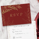 Search for red rsvp cards Elegant