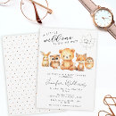 Search for adventure baby boy shower invitations Forest animals