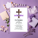 Search for girl first communion invitations White