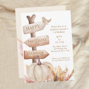 Search for fall pumpkin birthday invitations Boho