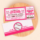 Search for pink baseball invitations Shower