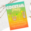 Search for tropical cocktail party invitations Neon