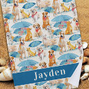 Search for dog beach towels Watercolor