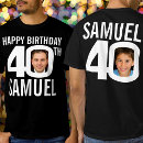 Search for 40th birthday tshirts white