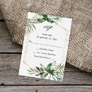 Search for emerald green and gold wedding rsvp cards Floral