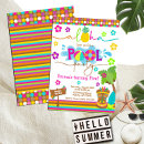 Search for hawaiian pool party invitations Tropical