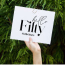 Search for typography 50th birthday invitations Simple