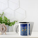 Search for unique cat mugs Blue