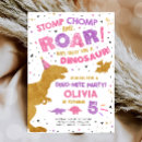 Search for dino mite party invitations Stomp chomp roar