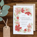Search for bold floral wedding invitations Summer