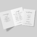 Search for church wedding programmes Black and white