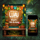 Search for island birthday invitations Tiki