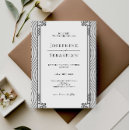 Search for art deco wedding invitations Dramatic ornate luxury
