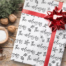 Search for white christmas wrapping paper Black and white