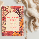 Search for pink and orange wedding save the dates Elegant
