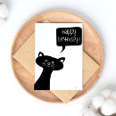 Search for cats meow birthday cards Black and white