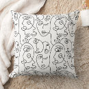 Search for line drawing cushions Modern