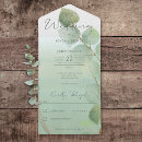 Search for sage green gold wedding invitations Eucalyptus