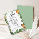 Search for wild animal invitations Wild tropical greenery leaves
