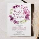 Search for violet bridal shower invitations Bride to be