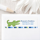 Search for crocodile return address labels Green