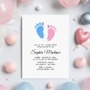 Search for baby footprint invitations Mum to be