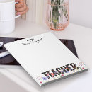 Search for teacher notepads A note from