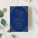 Search for navy blue gold quinceanera invitations Miss quince mexican