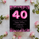 Search for luxury 40th birthday invitations Glam glamourous