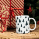 Search for modern black white christmas tree mugs Minimalist