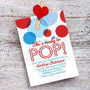 Search for about to pop invitations Blue
